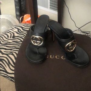 ❤️❤️ Gucci Sz 6 black heels shoes